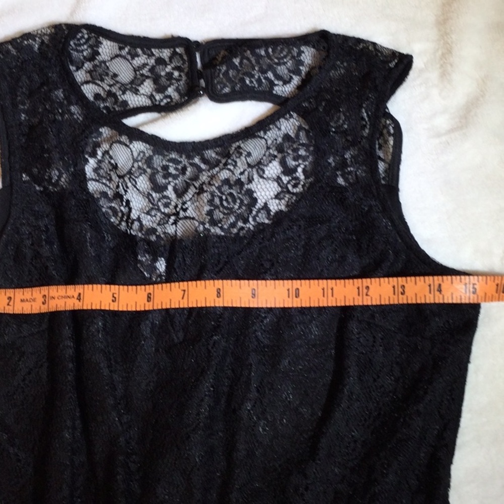 Studio City Black with sheer grey  midi dress - Picture 5 of 14